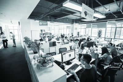 位于軟件園二期的愛特創(chuàng)業(yè)加速器。 施辰靜 攝