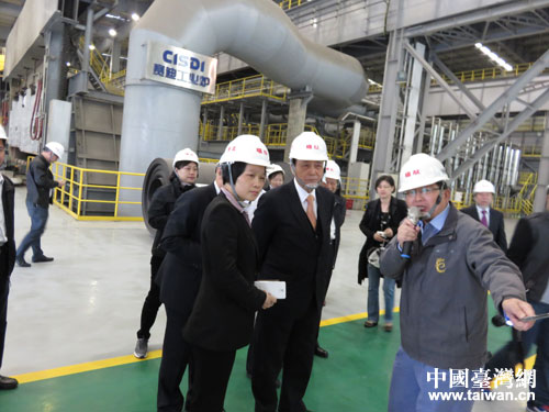 林中森一行考察福欣特鋼 林中森一行考察福欣特鋼