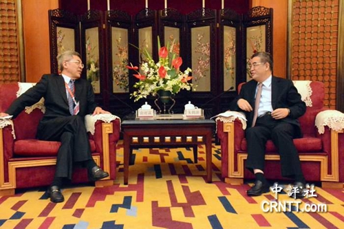 中評社四川走親采訪團專訪四川省政府副省長朱鶴新 中評社四川走親采訪團專訪四川省政府副省長朱鶴新