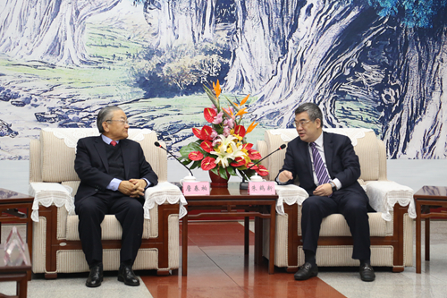 四川省副省長(zhǎng)朱鶴新會(huì)見中國(guó)國(guó)民黨前副主席詹春柏