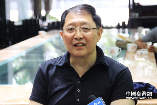 張自忠嫡孫張慶成。(中國臺灣網(wǎng)記者 宣玲玲 攝)