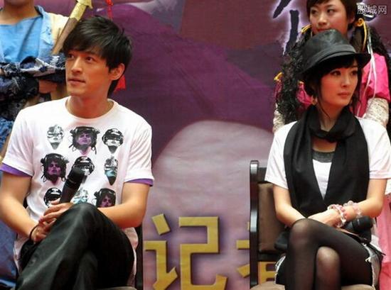 楊冪與胡歌(資料圖)