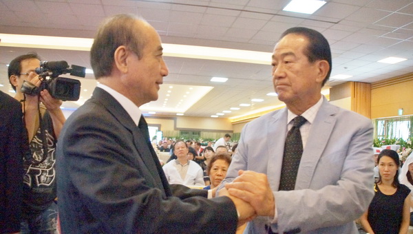 王金平(左)與宋楚瑜 王金平(左)與宋楚瑜