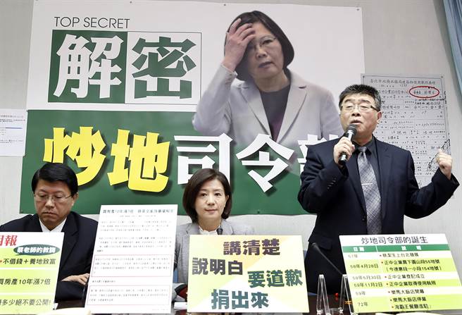 蔡英文家族炒地皮案再升級 邱毅提告蔡誹謗 蔡英文家族炒地皮案再升級 邱毅提告蔡誹謗