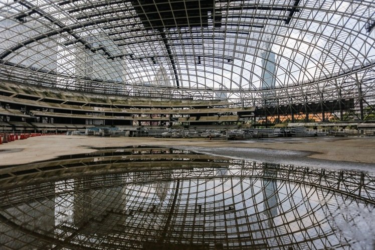 大巨蛋遭臺(tái)北市府勒令停工已超過(guò)一年 大巨蛋遭臺(tái)北市府勒令停工已超過(guò)一年