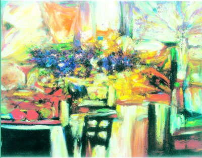 夢(mèng)幻紫羅蘭(油畫(huà)) 吳強(qiáng)