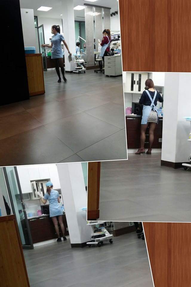 臺中牙醫(yī)診所網(wǎng)絡(luò)爆紅 女員工修長美腿曲線畢露(圖) 臺中牙醫(yī)診所網(wǎng)絡(luò)爆紅 女員工修長美腿曲線畢露(圖)