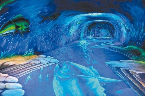 宜蘭3D海底隧道“鯊魚”逼近女童喊“救命”(圖)