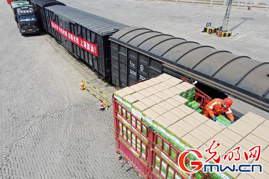 【組圖】“守滬者聯(lián)盟”丨山東煙臺(tái):公路轉(zhuǎn)鐵路 100噸蘋果馳援上海