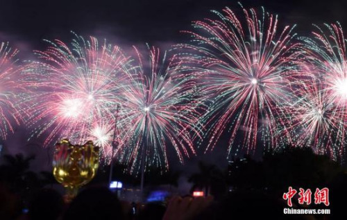 資料圖:絢爛花火