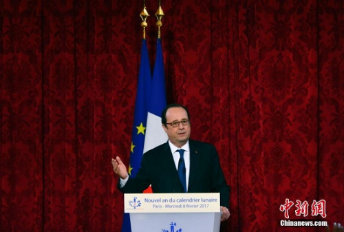 資料圖:法國(guó)總統(tǒng)奧朗德